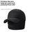 Men Baseball Cap Ear Protection Wool Windproof Warm Hat Winter Outdoor Hat - Black - 3