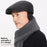 Wool Newsboy Cap for Seniors Ear Flap Warm Peaked Hat Outdoor Cold Protection Dad Hat - 4