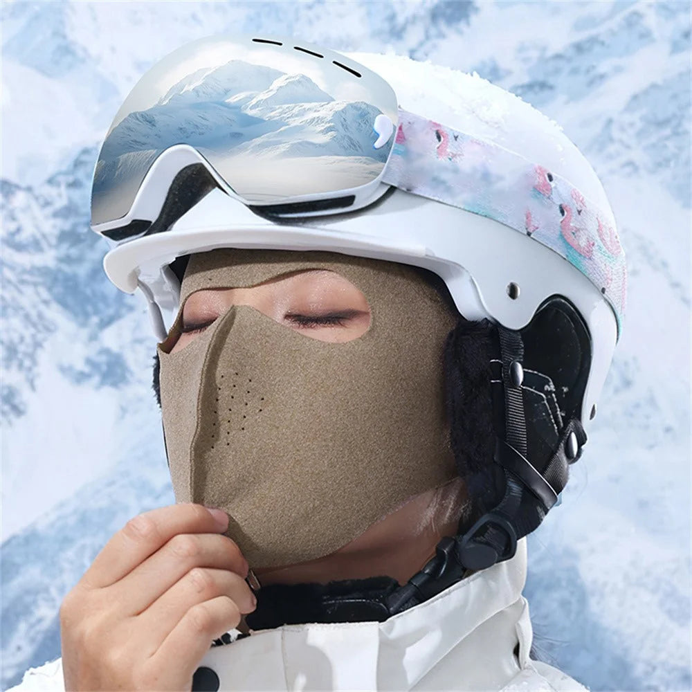 WEST BIKING YP0201479 Cycling Face Mask High Elasticity Winter Windproof Breathable Face Cover for Outdoor Hiking Fishing - Khaki - 3