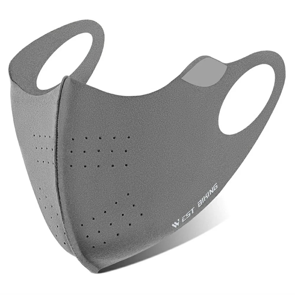 WEST BIKING YP0201475 3D Breathable Face Mask for Winter Cycling Windproof Reflective Face Cover - Dark Grey - 1