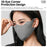 WEST BIKING YP0201475 3D Breathable Face Mask for Winter Cycling Windproof Reflective Face Cover - Dark Grey - 5