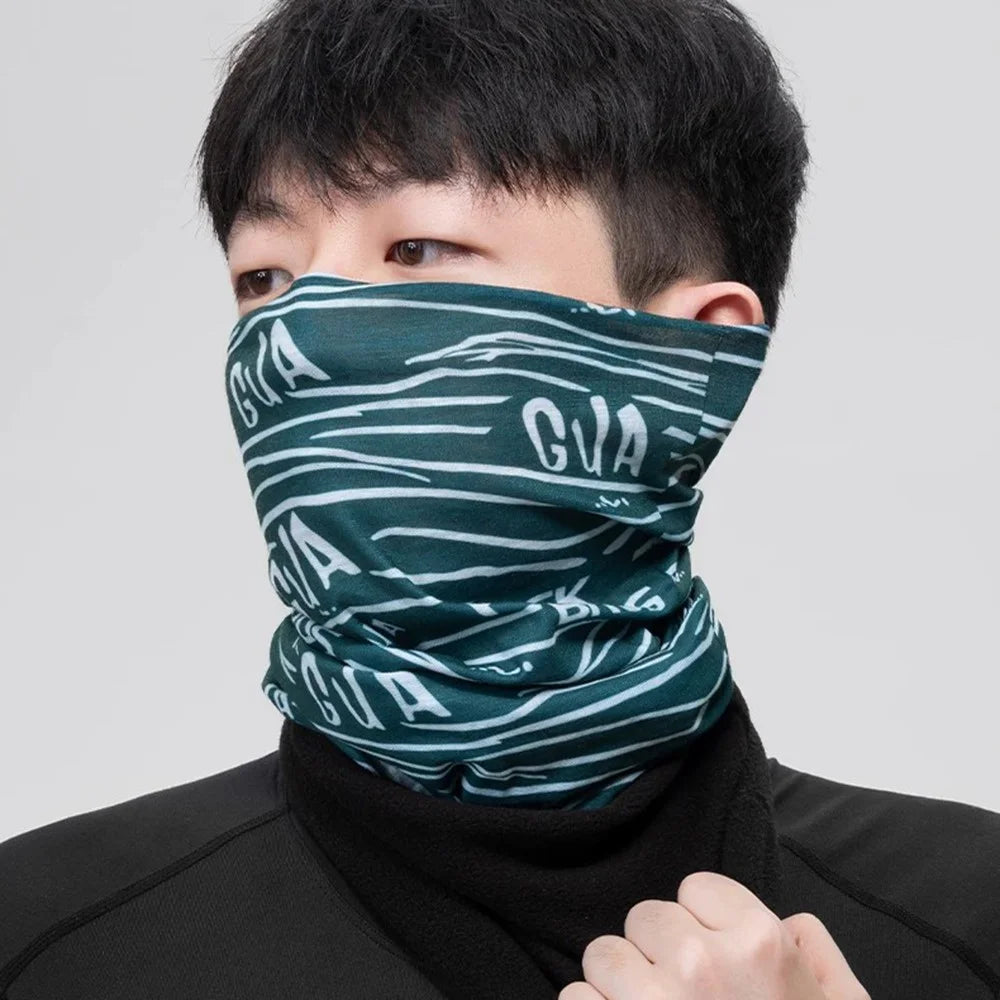 ROCKBROS Funny Print Multifunction Winter Warm Fleece Cycling Face Mask Outdoor Windproof Neck Gaiter - ZRTJ-003 - 4