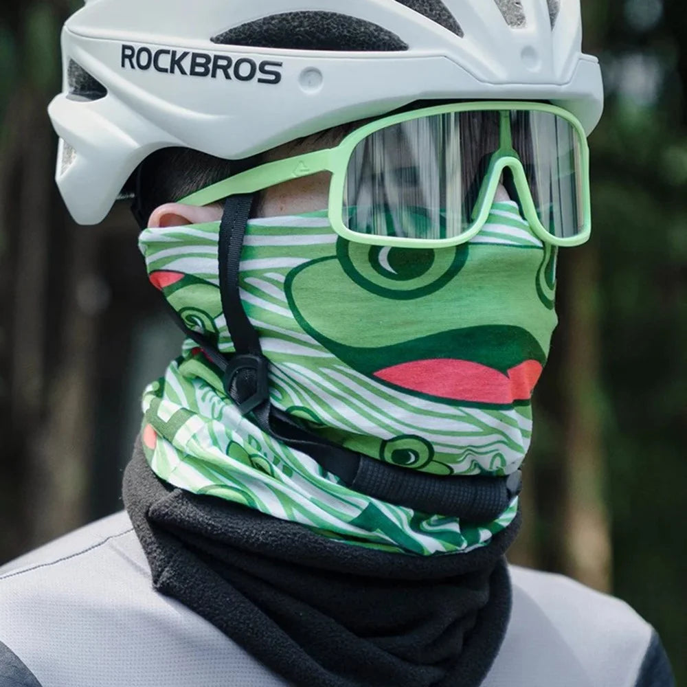 ROCKBROS Funny Print Multifunction Winter Warm Fleece Cycling Face Mask Outdoor Windproof Neck Gaiter - ZRTJ-003 - 5