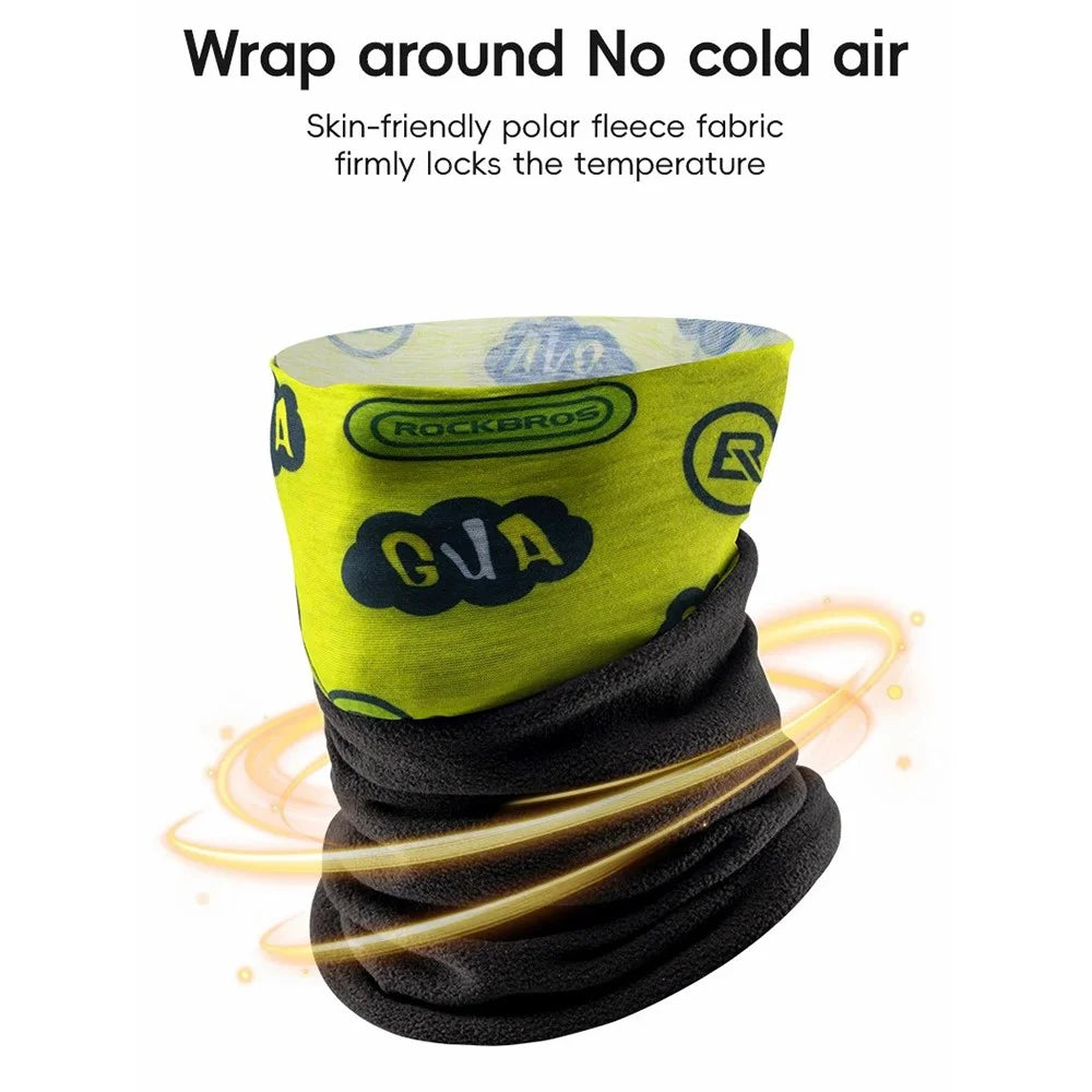 ROCKBROS Funny Print Multifunction Winter Warm Fleece Cycling Face Mask Outdoor Windproof Neck Gaiter - ZRTJ-003 - 6