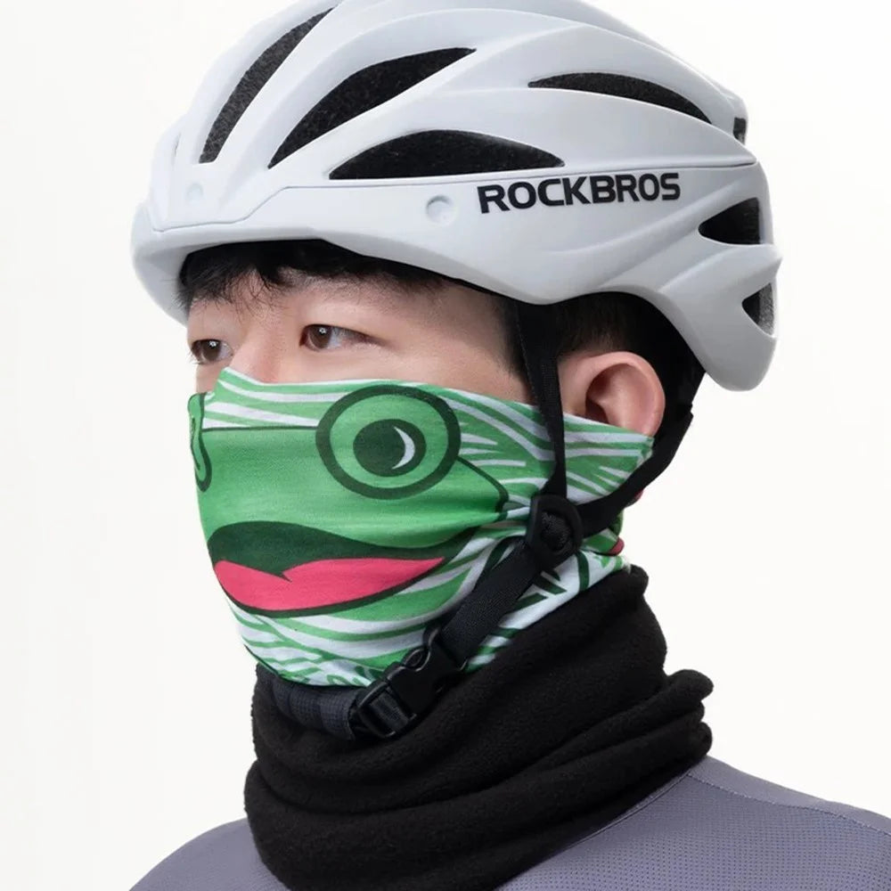 ROCKBROS Funny Print Multifunction Winter Warm Fleece Cycling Face Mask Outdoor Windproof Neck Gaiter - ZRTJ-003 - 7