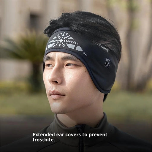 ROCKBROS Outdoor Cycling Headband Ear Warmer Winter Warm Earmuffs Headwear with Glasses Holes, 47240002001 ZHD011 - 2