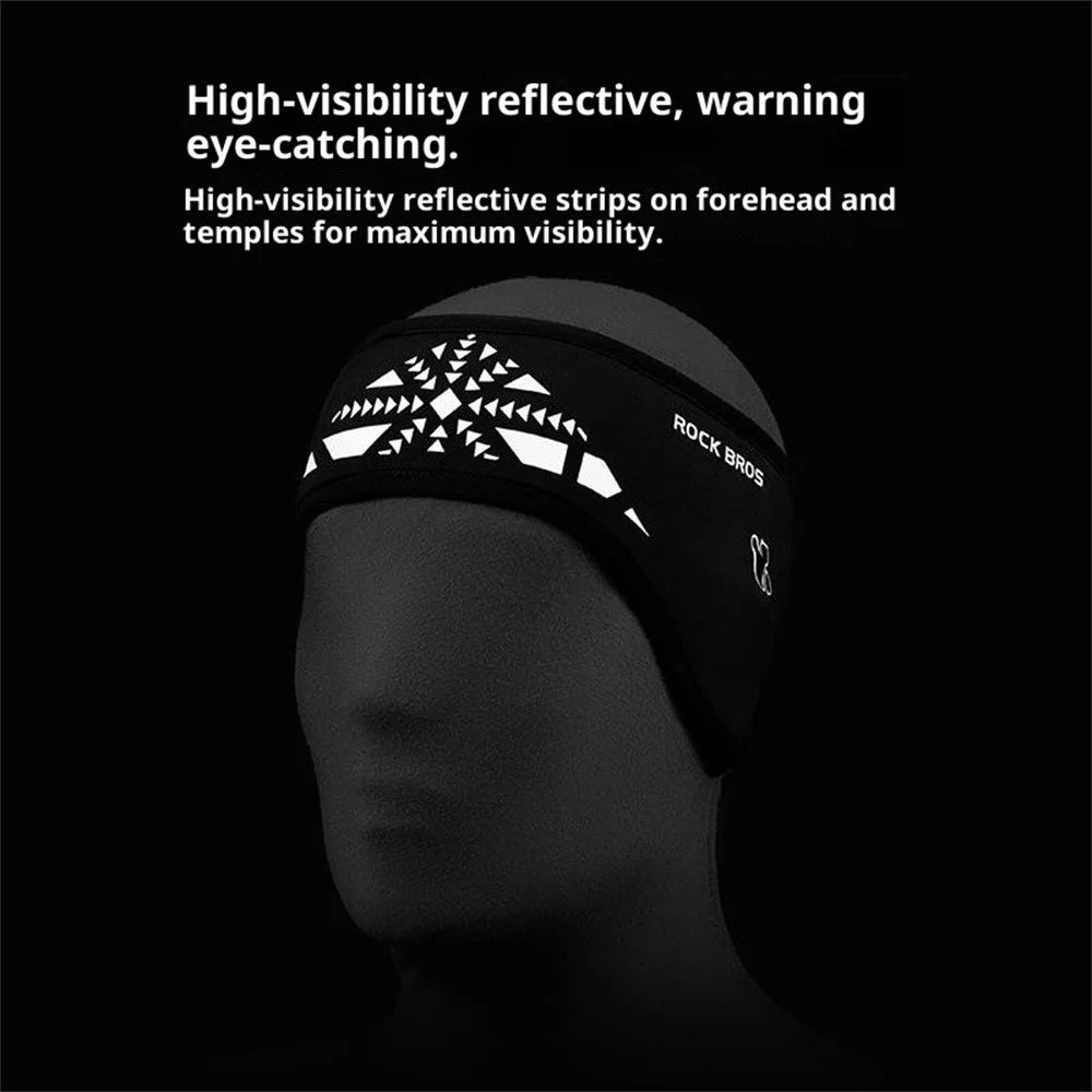 ROCKBROS Outdoor Cycling Headband Ear Warmer Winter Warm Earmuffs Headwear with Glasses Holes, 47240002001 ZHD011 - 4