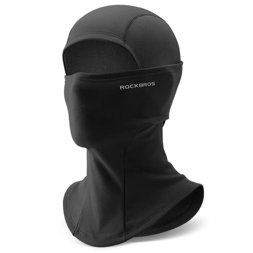 ROCKBROS LF7345 Full Face Mask for Outdoor Cycling Winter Warm Balaclava Helmet Liner Neck Gaiter - Black - 1