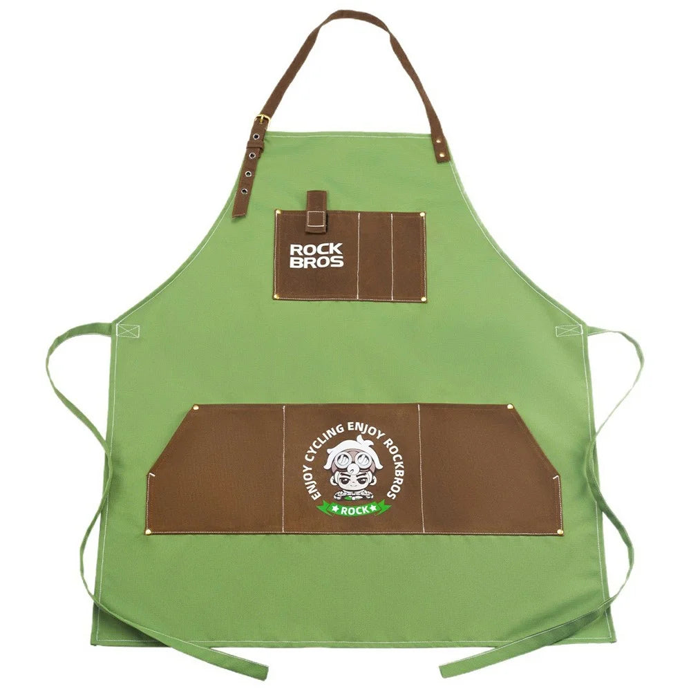 ROCKBROS Work Apron with Multiple Pockets Waterproof Workwear for Cooking Cleaning, 99990047 D008 99990047001 - 1