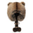 Winter 3D Ears Bomber Hat Imitation Fox Fur Windproof Raccoon Tail Russian Hat with Pompom Tie Strap - 1