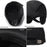 2025d124 Artist Beret Hat with Foldable Earflaps Wide Brim Peaked Cap Winter Thermal Driver Hat - Black - 4