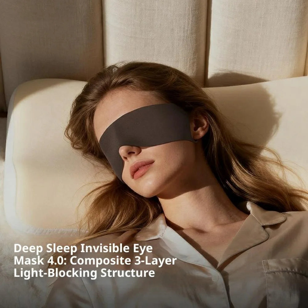 YZ13 Pressure Free Seamless Sleep Eye Mask Lightweight Light Blocking Eyeshade for Travel Office Naps - Green - 2