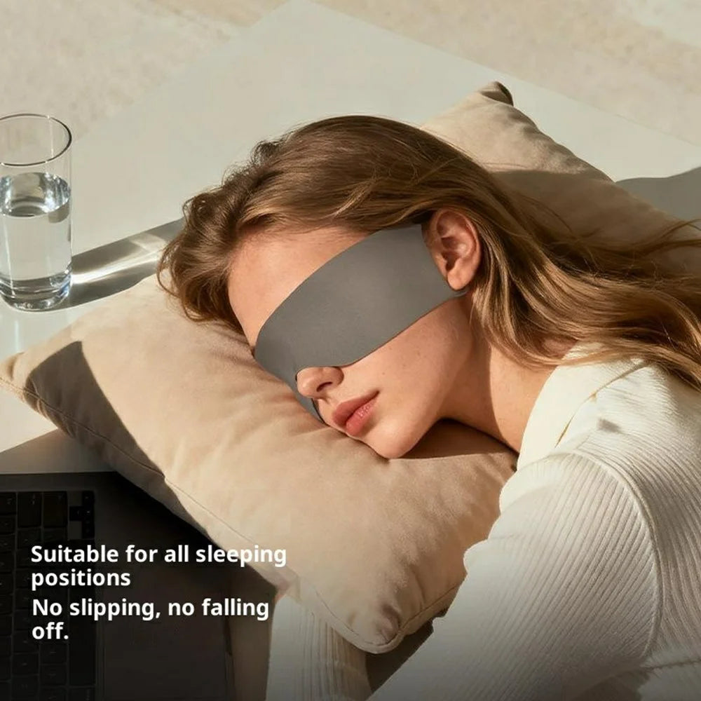 YZ13 Pressure Free Seamless Sleep Eye Mask Lightweight Light Blocking Eyeshade for Travel Office Naps - Green - 5