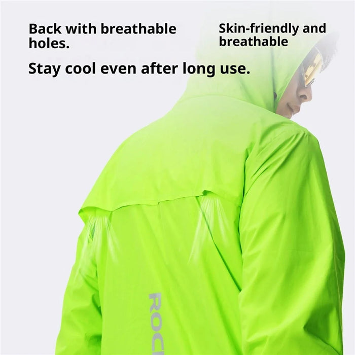Cycling Rain Suit Reflective Long Sleeve Raincoat and Pants Set for Bike Electric Motorcycle, 15320017 YPY028 15320017001 - M - 4