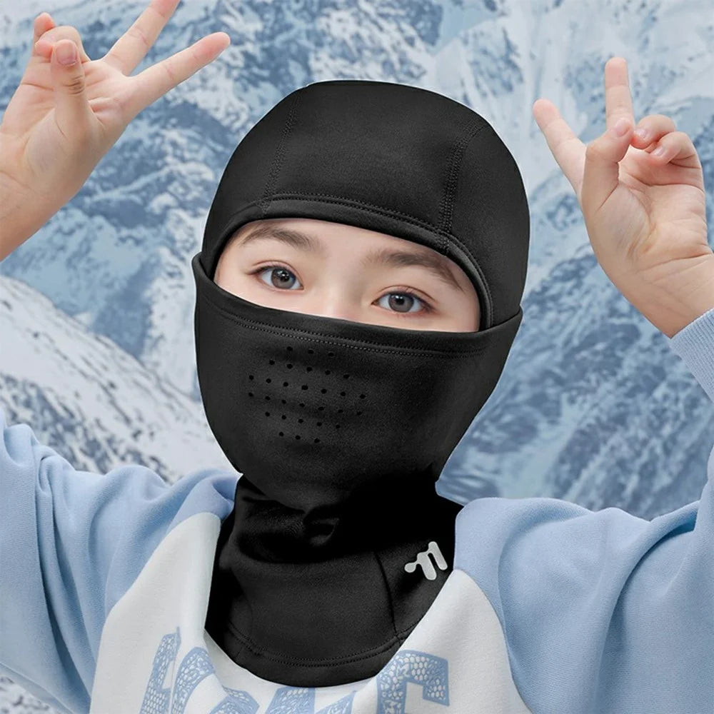 WEST BIKING YP0201486 Child Windproof Mask Keep Warm Elastic Head Face Cover Breathable for Cycling Skiing - Black - 3