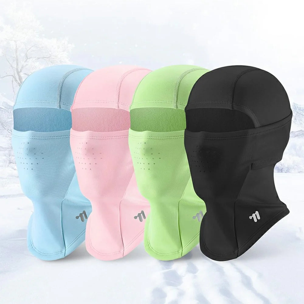 WEST BIKING YP0201486 Child Windproof Mask Keep Warm Elastic Head Face Cover Breathable for Cycling Skiing - Black - 6