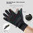 VILICO A0107 1 Pair Winter Gloves Fleece Lined Warm Touchscreen Outdoor Cycling Gloves Waterproof Anti Slip Reflective - S  /  Black - 3