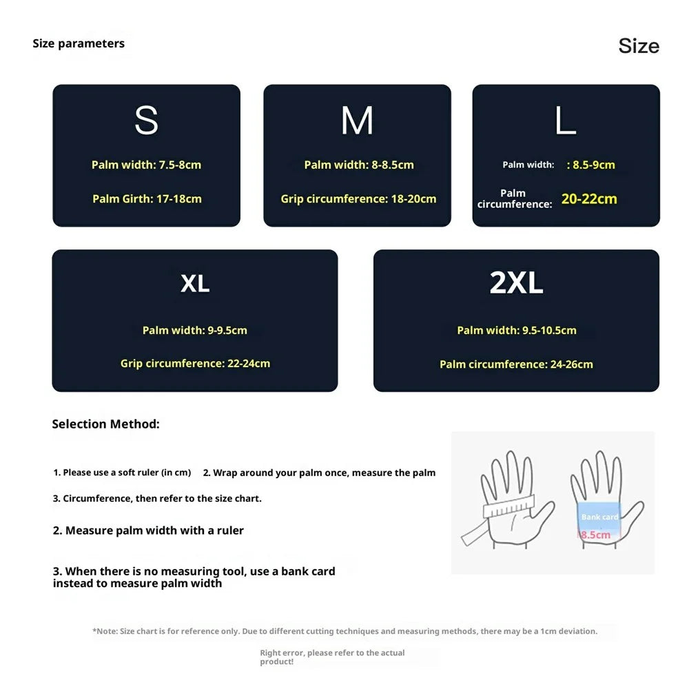 VILICO A0154 1 Pair Winter Warm Touchscreen Gloves Waterproof Reflective Outdoor Cycling Gloves Anti Slip - S  /  Black - 7