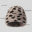 Fashion Leopard Print Winter Cashmere Beanie Hat Outdoor Windproof Thick Fleece Lined Cap - Oatmeal - 2