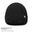 Winter Knit Beanie Hat Outdoor Cold Protection Ear Warmer R Logo Embroidered Ice Cap - Black - 2