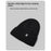 Winter Knit Beanie Hat Outdoor Cold Protection Ear Warmer R Logo Embroidered Ice Cap - Black - 6
