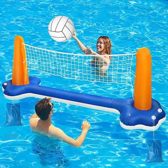 PVC Inflatable Basketball and Volleyball Stand for Kids Pool Interactive Entertainment Throwing Game Gift - 2