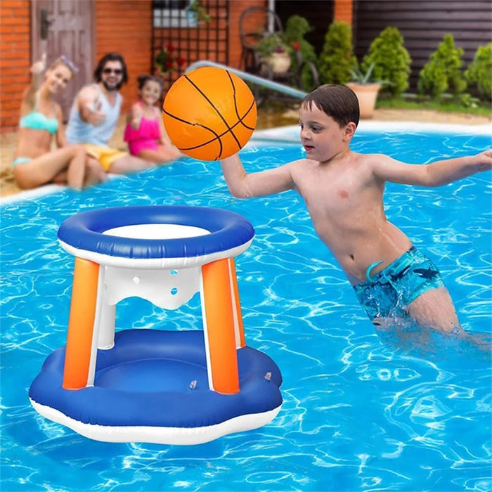 PVC Inflatable Basketball and Volleyball Stand for Kids Pool Interactive Entertainment Throwing Game Gift - 6