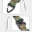 ISE MOUNT Outdoor Multi-Functional Lanyard Length Adjustable Crossbody Backpack Strap for Hanging Items - Night Camo - 3