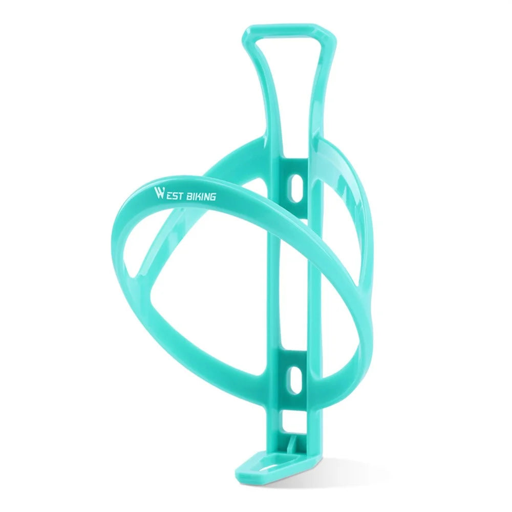 WEST BIKING YP0704052 Bike Water Bottle Cage with 2 Screws and Wrench Lightweight Holder for Road / Mountain Cycling - Cyan - 1