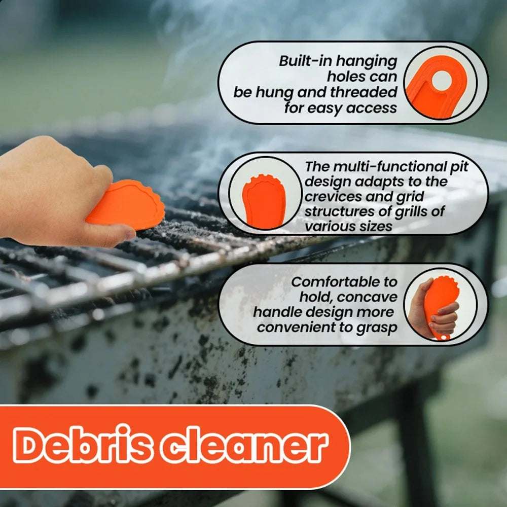 Grill Scraper Outdoor Portable BBQ Cleaning Tool for Bakeware PC Scraper - 2