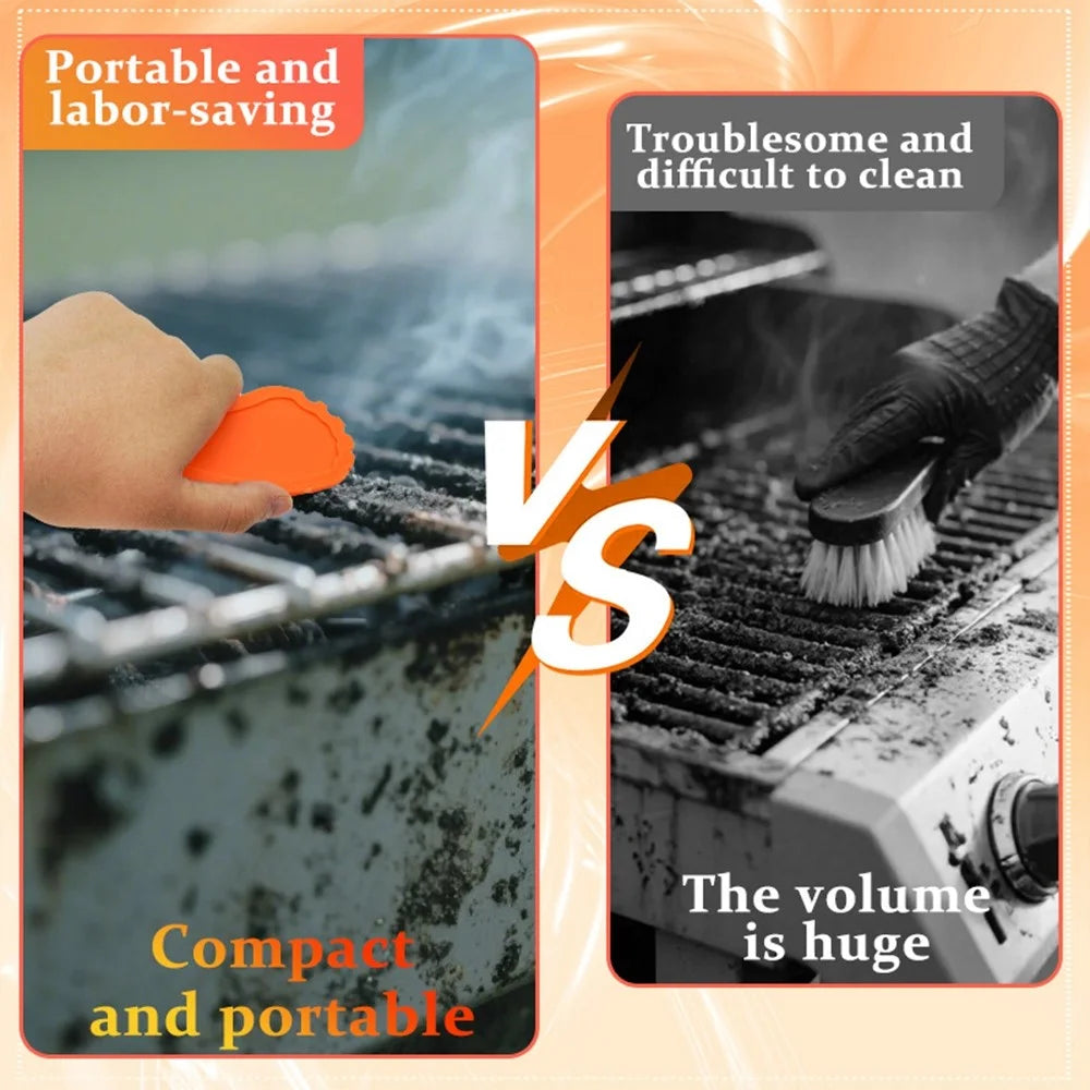Grill Scraper Outdoor Portable BBQ Cleaning Tool for Bakeware PC Scraper - 5