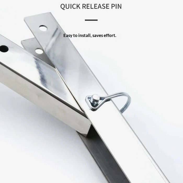 Universal Stainless Steel Boat Tug Wheels Removable Portable Cart Bracket for Surf Paddleboards - 5