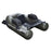 PVC Inflatable Boat Lightweight Fishing Belly Boat with 2+1 Air Chambers - Black - 1