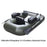 PVC Inflatable Boat Lightweight Fishing Belly Boat with 2+1 Air Chambers - Black - 2