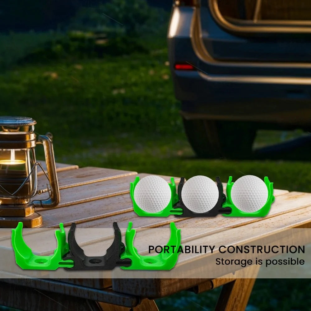 H1172 3Pcs Connectable Golf Ball Clip Lightweight Desktop Golf Ball Holder Rack - 7