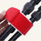 2Pcs Ski Board Binding Straps Storage Fasteners for Skiing Accessories EVA Nylon Magic Tape Securing Straps - Red - 3