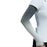 1 Pair Arm Sleeves Sun Protection Breathable Ice Silk Elbow Arm Covers for Outdoor Cycling Running - Gradient Black Grey - 2