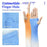 1 Pair Arm Sleeves Sun Protection Breathable Ice Silk Elbow Arm Covers for Outdoor Cycling Running - Gradient Black Grey - 6