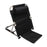 Folding Lounge Chair with Pillow 5-Level Adjustable Camping Chair for Outdoor Relaxation, 50+30x50x60cm - Black - 2