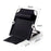 Folding Lounge Chair with Pillow 5-Level Adjustable Camping Chair for Outdoor Relaxation, 50+30x50x60cm - Black - 4