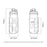 ROCKBROS 350032 350032001 600ml Bicycle Cycling Water Bottle PP5 Water Bottle Ergonomic with Dustproof Lid (No FDA, BPA-Free) - Pink - 7