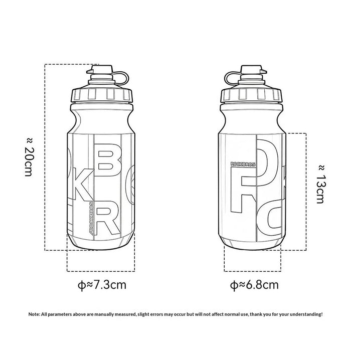 ROCKBROS 350032 350032001 600ml Bicycle Cycling Water Bottle PP5 Water Bottle Ergonomic with Dustproof Lid (No FDA, BPA-Free) - Pink - 7