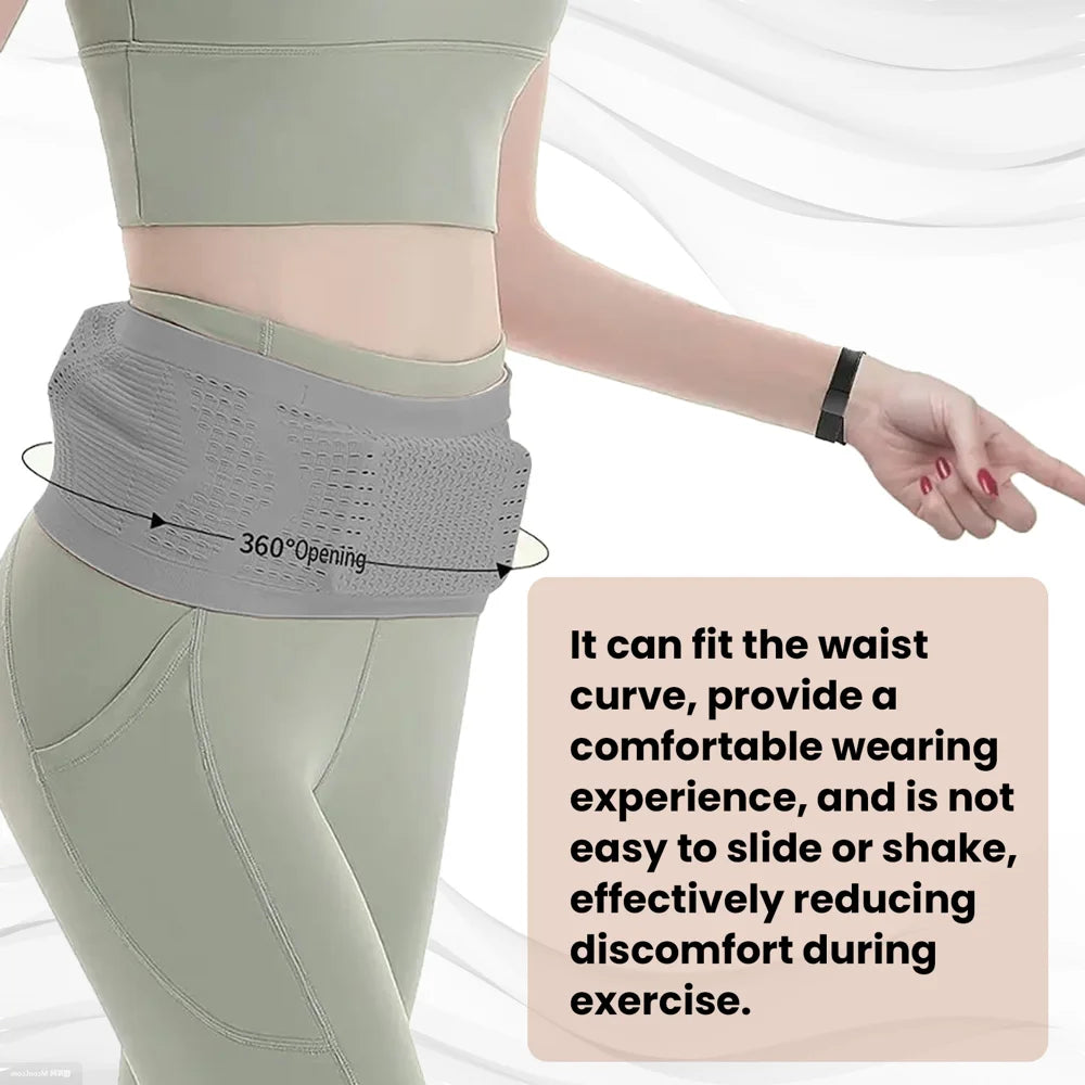 HOUKEA Elastic Sports Waist Pack Phone Wallet Storage Waist Bag for Outdoor / Running / Fitness - 5
