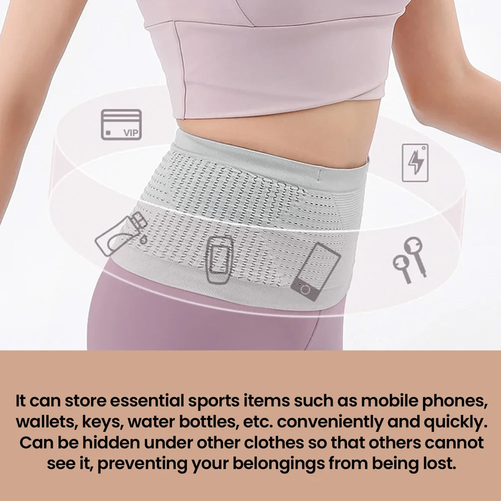 HOUKEA Elastic Sports Waist Pack Phone Wallet Storage Waist Bag for Outdoor / Running / Fitness - 6