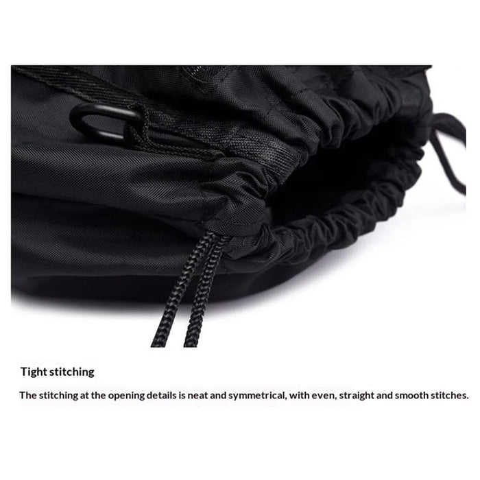 Basketball Backpack Large Capacity Outdoor Sports Bag Drawstring Design Multi Function Storage - Light Grey - 5