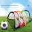 120 x 80 x 80cm Pop Up Football Goal Folding Soccer Goal Net Football Training Kids Gift - Blue - 2