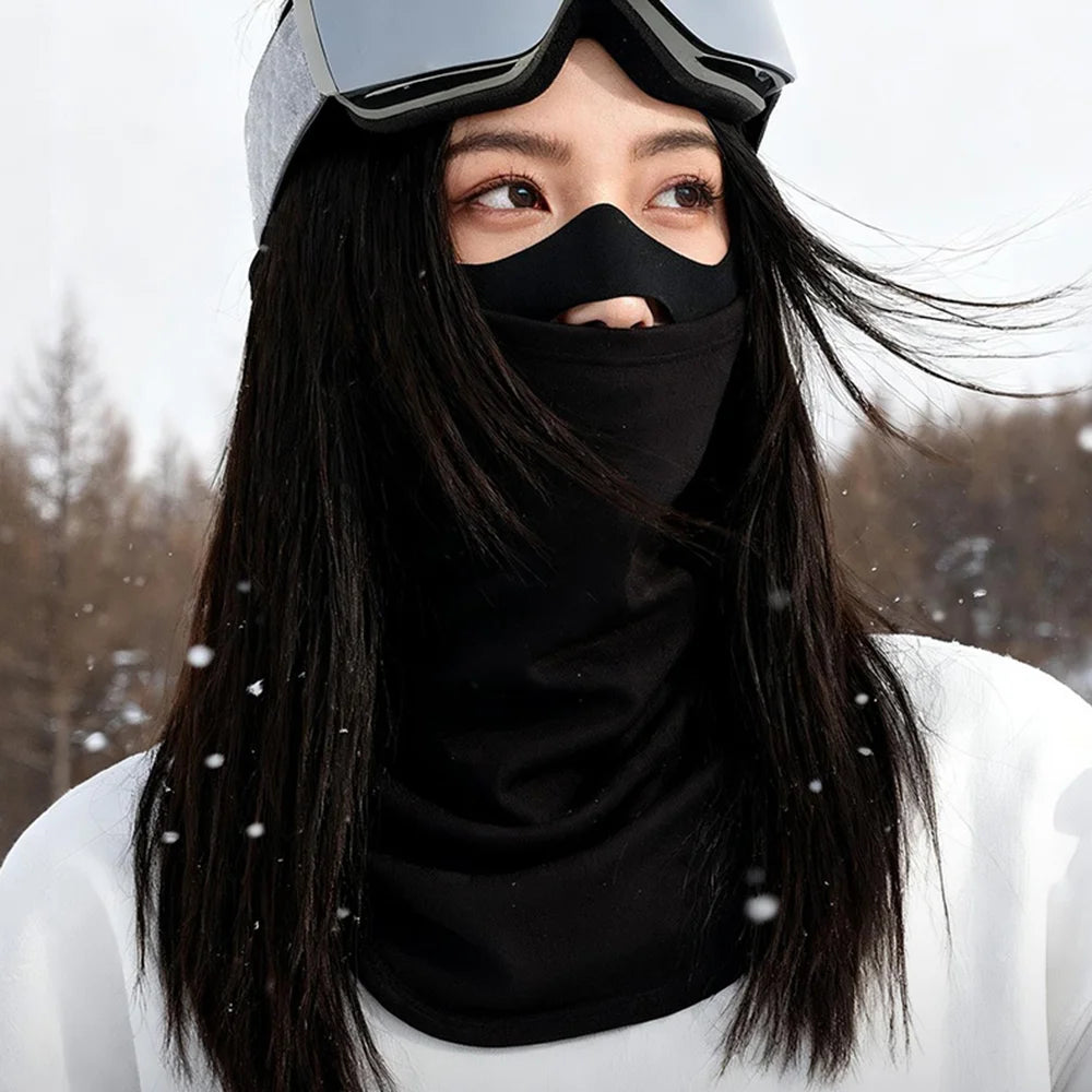 GOLOVEJOY DTJ66 Ski Mask Balaclava Windproof Thermal Face Cover with Headband for Outdoor Sports - Black - 4