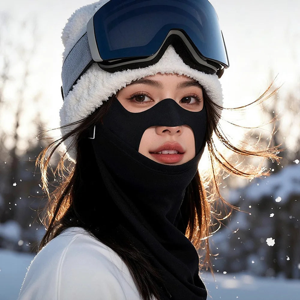GOLOVEJOY DTJ66 Ski Mask Balaclava Windproof Thermal Face Cover with Headband for Outdoor Sports - Black - 6