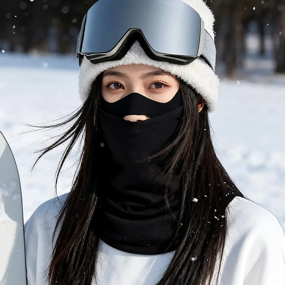 GOLOVEJOY DTJ66 Ski Mask Balaclava Windproof Thermal Face Cover with Headband for Outdoor Sports - Black - 7