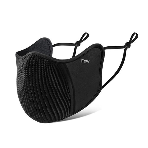 WEST BIKING 3D Ergonomic Cycling Face Mask Breathable Ice Silk UV Protection Face Cover for Outdoor Sports - Black - 1